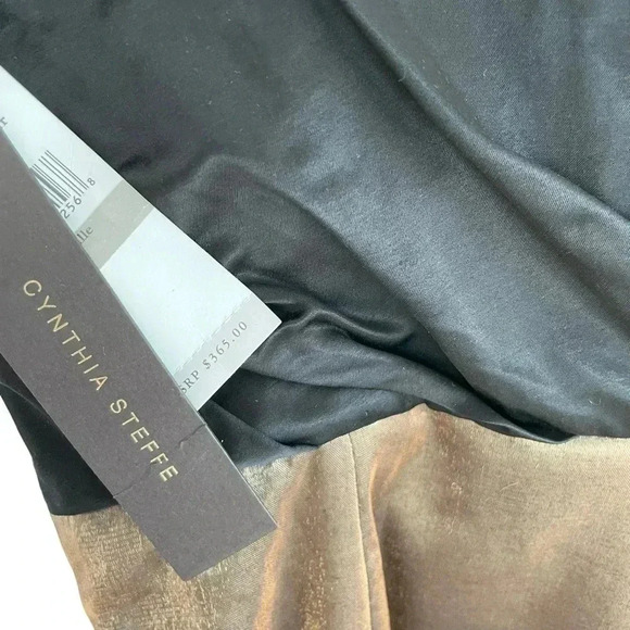 Cynthia Steffe NWT Black Gold Mini Dress - Picture 8 of 9
